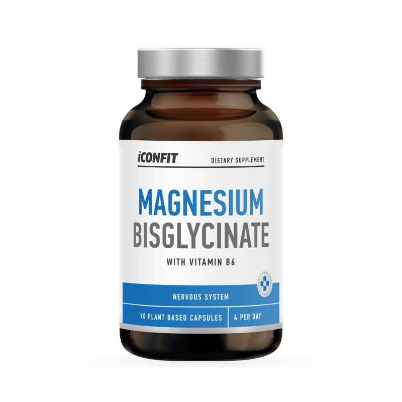 Magnesiumbisglysinaatti + B6-vitamiini, 90 kapselia - ICONFIT