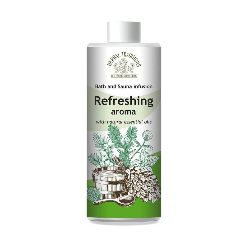 "HERBAL TRADITIONS" Sauna- ja vannileotis "Värskendav aroom", 500 ml