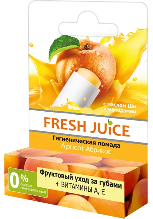 "FRESH JUICE" Hügieeniline huulepulk APRIKOOS 3,6 g
