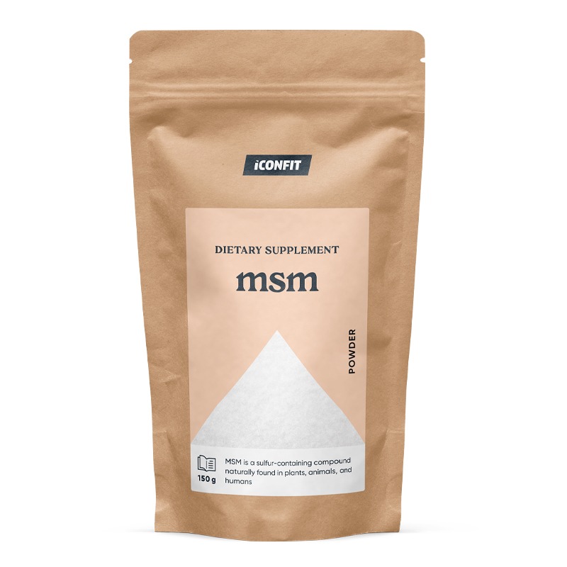 MSM-jauhe (metyylisulfonyylimetaani), 150 g - ICONFIT