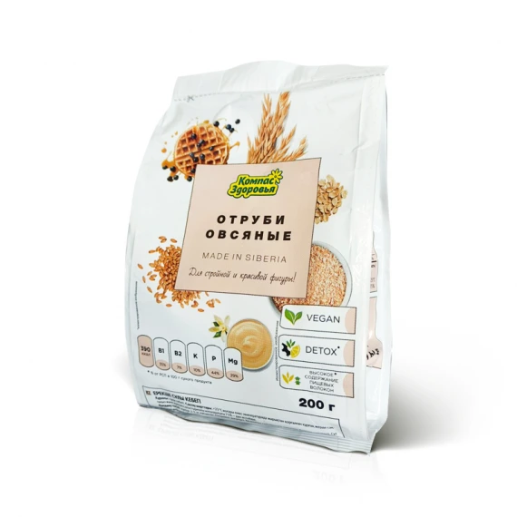 KOMPAS ZDOROVJA Avižų sėlenos 200 g