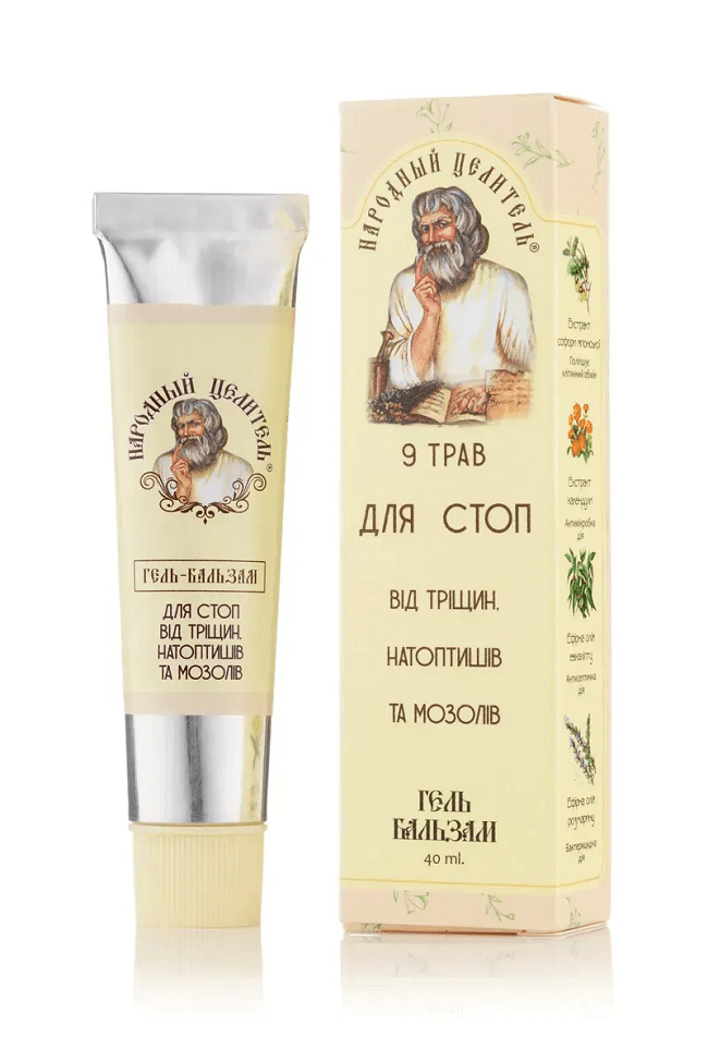 "NARODNII TSELITEL" 9 TAIMET lõhede, konnasilmade ja paksendite vastu, 40 g. 