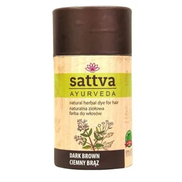 TAIMNE TUMEPRUUN JUUKSEVÄRV  DARK BROWN  150G SATTVA