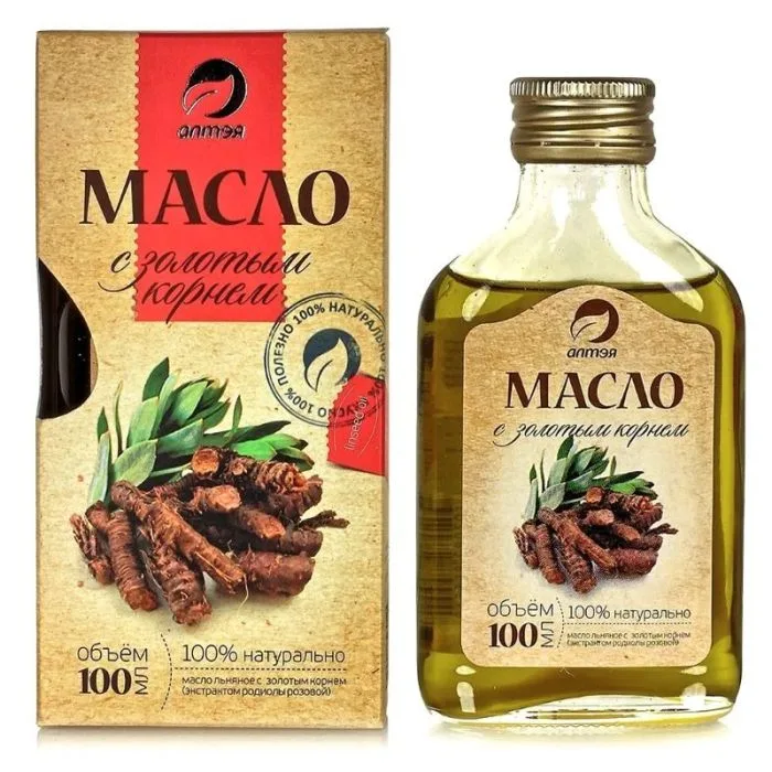 "Alteja" Linaseemneõli kuldjuurega, 100 ml 