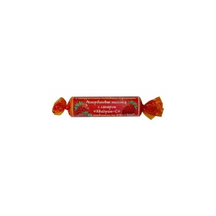 TABLETID Askorbinka+ (Maasikas) KVADRAT-C (VITAMIR)