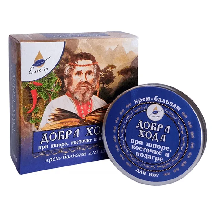 "ELIXIR" Kreem-palsam kannakannuse, pöiavõlvi muhke ja podagra korral, 10 ml