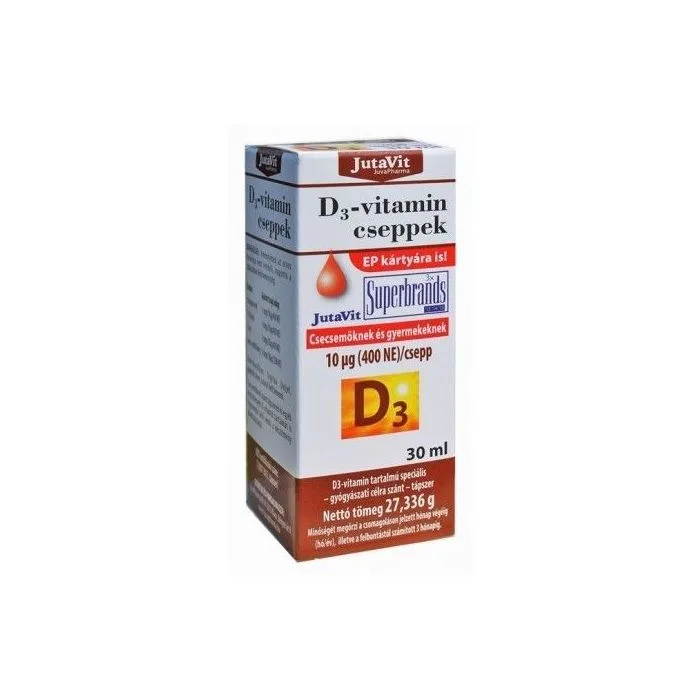 JUTAVIT D3-VITAMIIN TILGAD 10µg 30ML