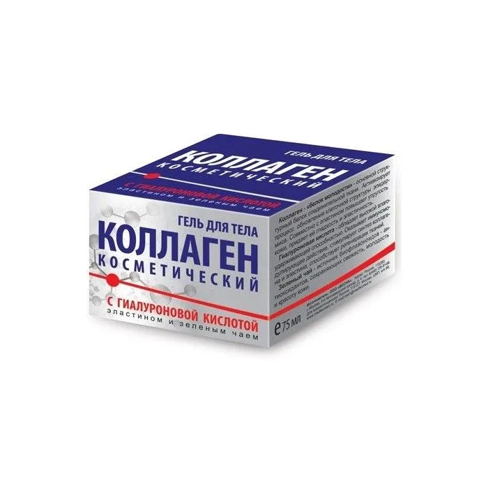 KOSMEETILINE KOLLAGEEN KEHAGEEL HÜALUROONHAPEGA, ELASTIINIGA JA ROHELISE TEEGA 75ML - MEDIKOMED