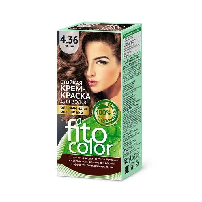Kreemvärv juustele 4.36 Moka - Fitocolor