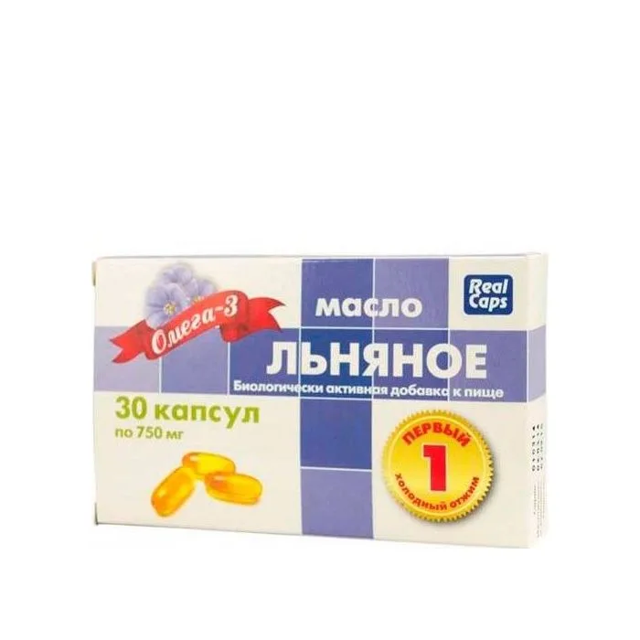 Linaseemne õli kapslid N 30 RealKaps ( lnjanoe maslo )(льняное масло)