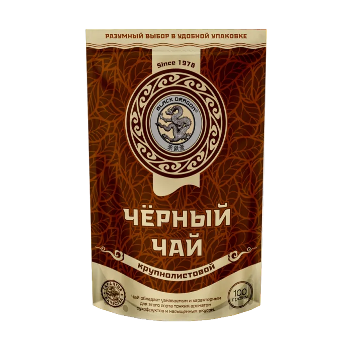 Must Draakon Must suurelehene tee 100 gr