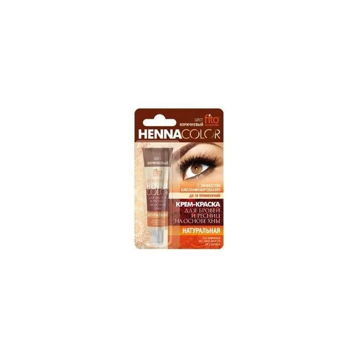 KREEM-VÄRV KULMUDELE JA RIPSMETELE PRUUN 5ML - Fitocosmetik
