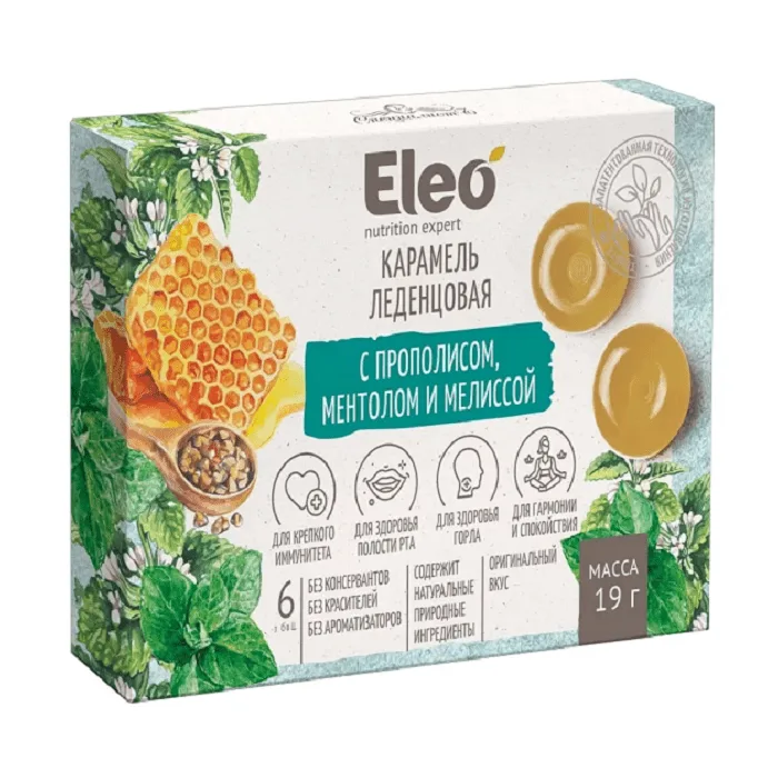 "ELEO" Karamell taruvaigu, mentooli ja melissiga 19 g