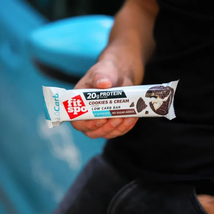 "FITSPO" LOCARB Protein bar COOKIES & CREAM 60 g
