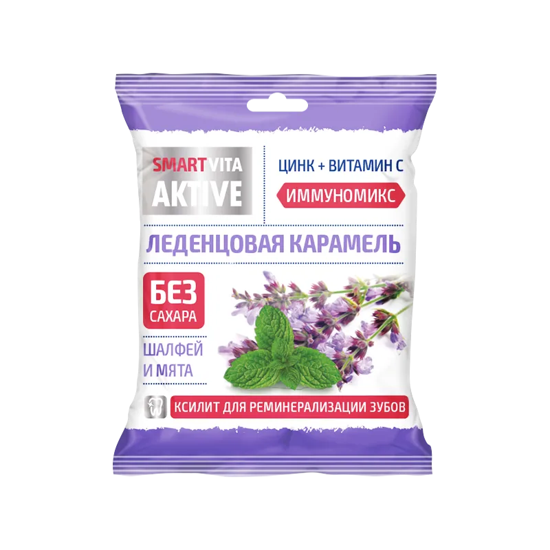 SUHKRUVABA KÕVA KOMM TSINGI JA C-VITAMIINIGA SALVEI JA PIPARMÜNDI MAITSEGA 60 GR.