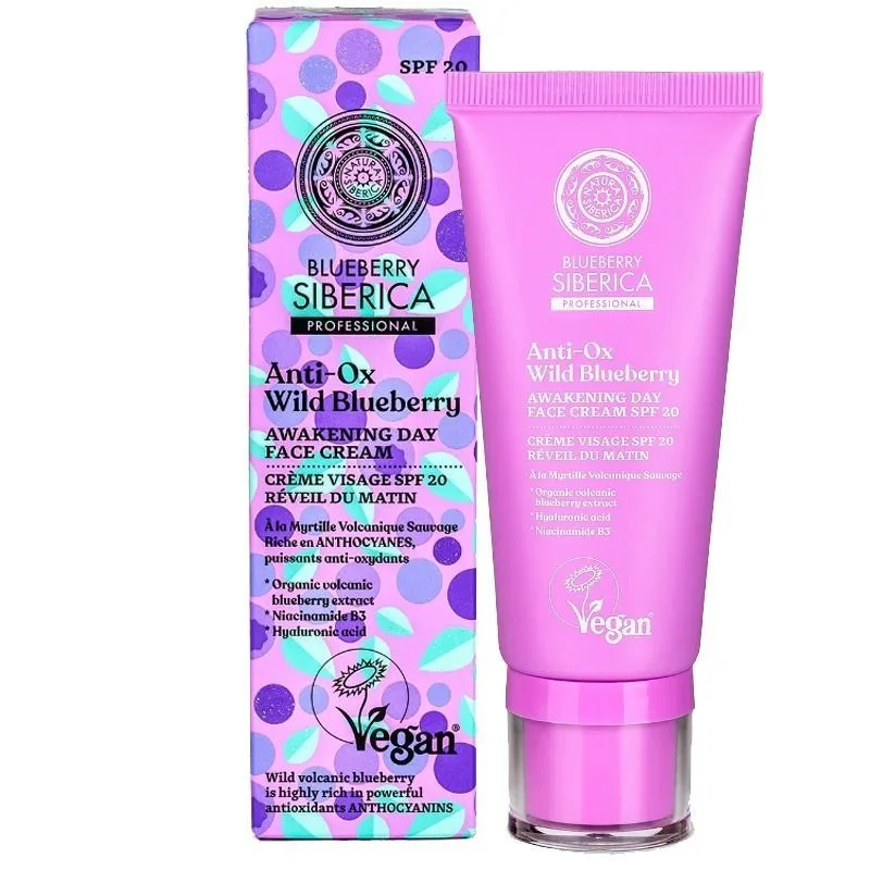 "Blueberry Siberica" Ergutav päevakreem näole 20 SPF , 50 ml