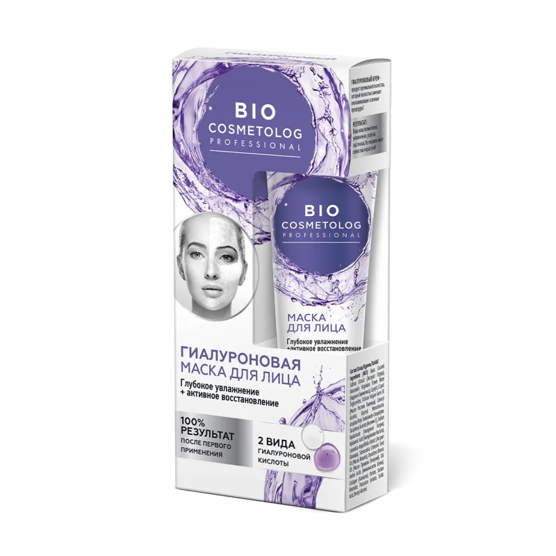 BIO COSMETOLOG PROFESSIONAL HÜALUROONHAPPEGA KREEM-MASK NÄOLE 45ML  