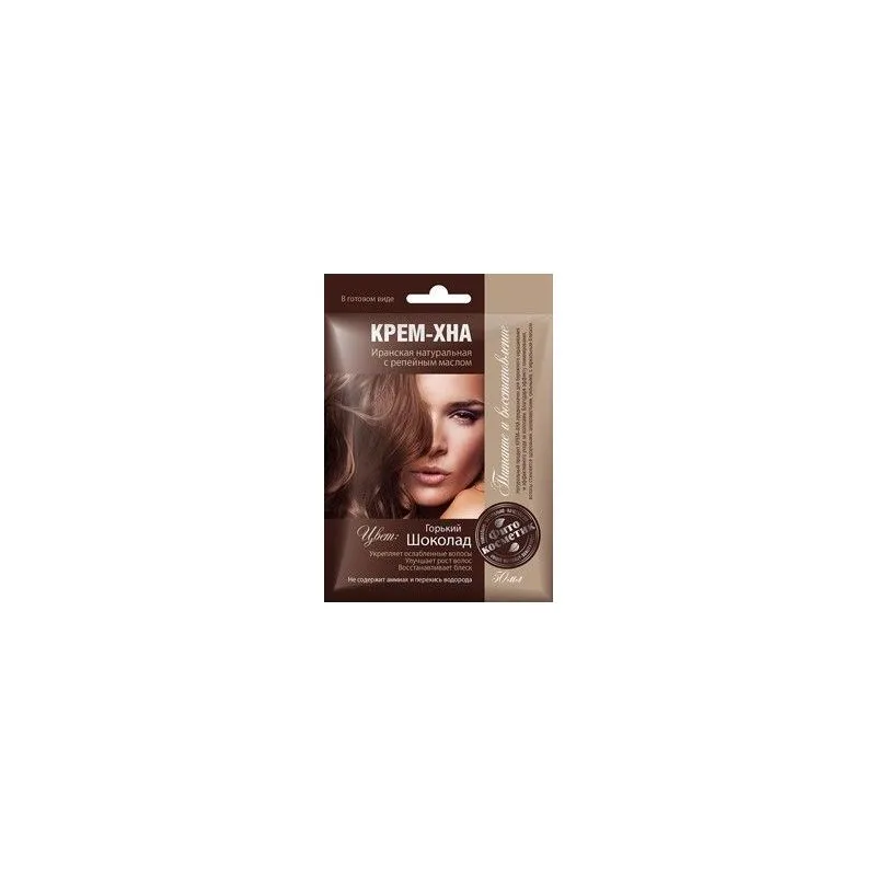 Hennakreem tugevdav 50 ml Mõru šokolaad(Fitokosmetik)