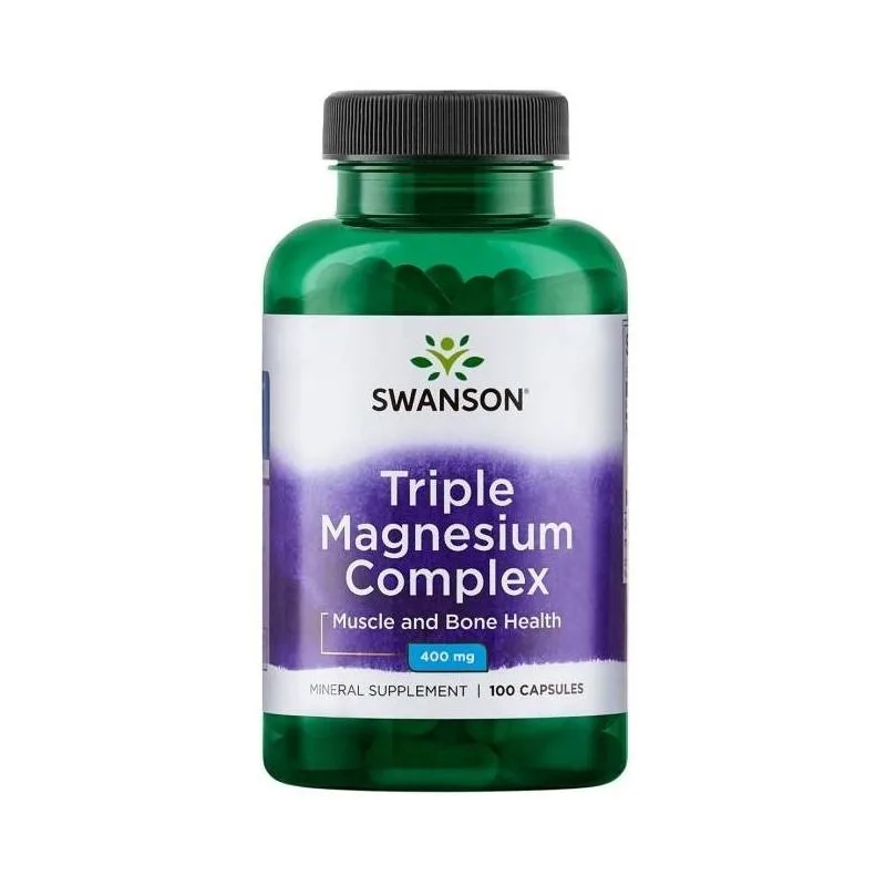 KAPSLID KOLMEKORDNE MAGNEESIUMI KOMPLEKS N100 400MG - SWANSON 