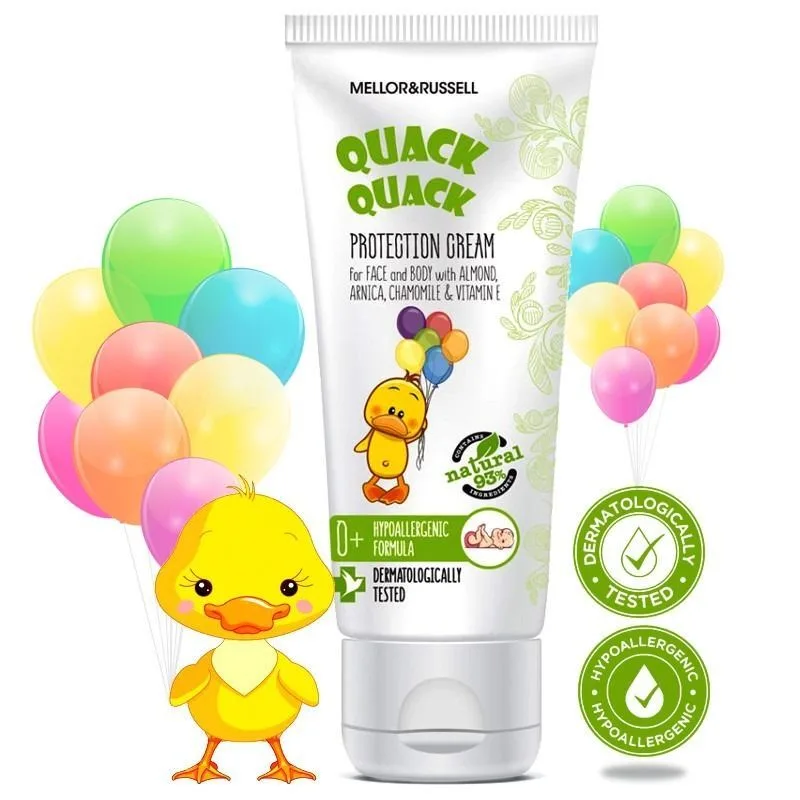 QUACK QUACK LASTE KAITSEKREEM 75ML  RUBELLA ( romasha + kalendula )