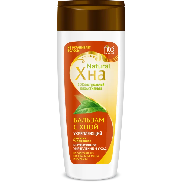 Balzamas su chna visų tipų plaukams "Strengthening" 270ml - Fitokosmetika