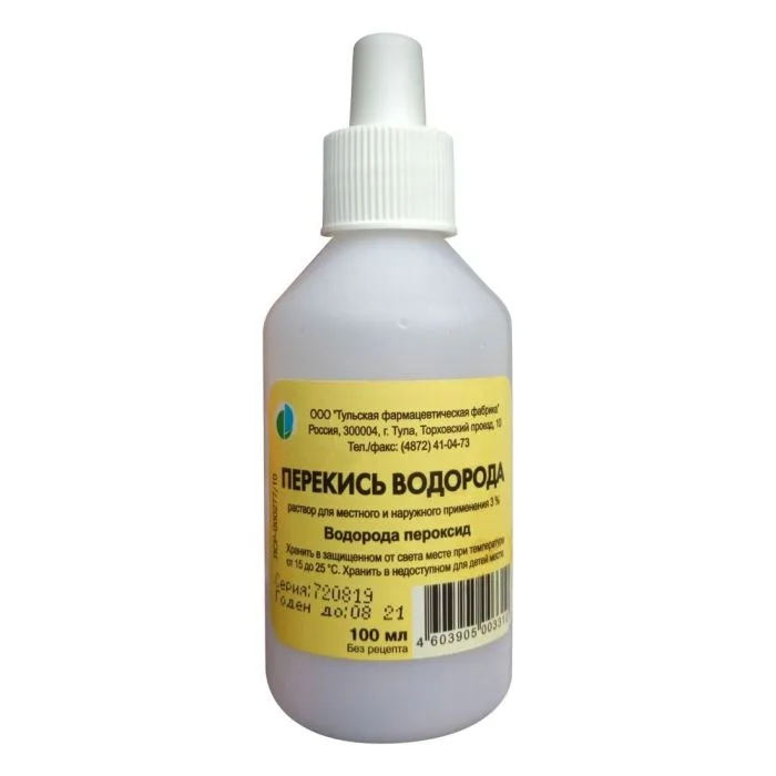Vandenilio peroksidas 3% 100ml - Tula farmacijos fabrikas
