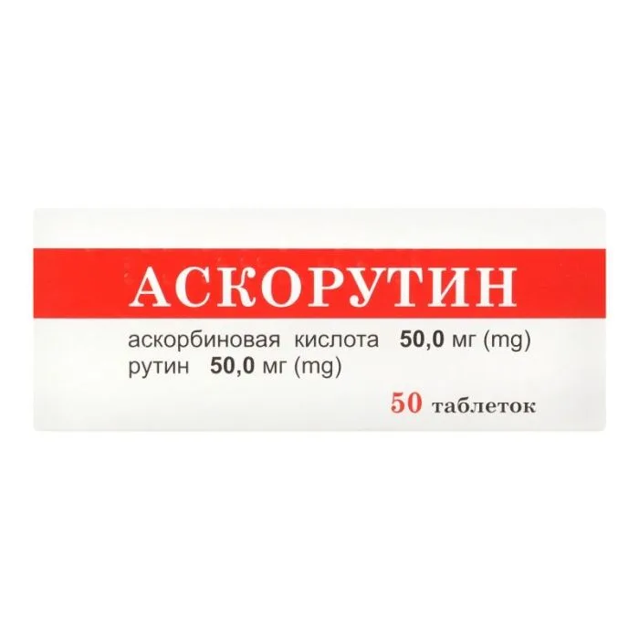 Ascorutin tabletės N50 1