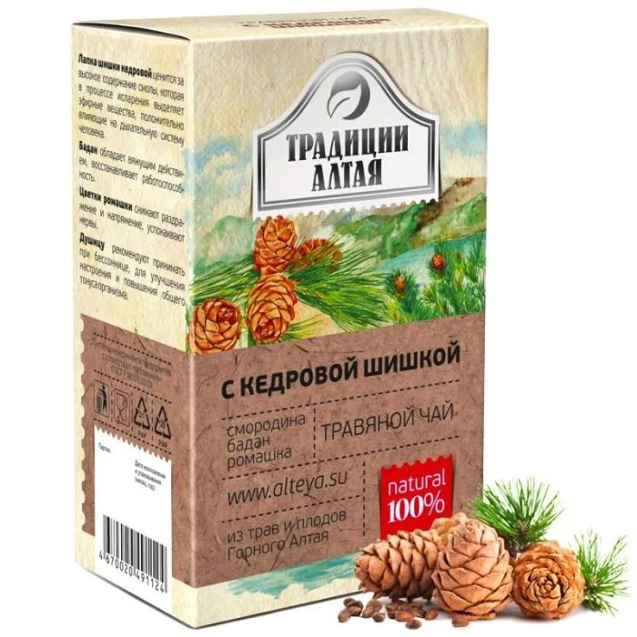 "Tradicii Altaja" Teejook kuusekäbiga 50 G