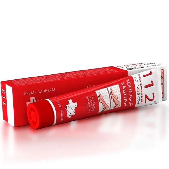 112 "Päästerõõngas" Jalakreem-palsam, hobukastan, 50g