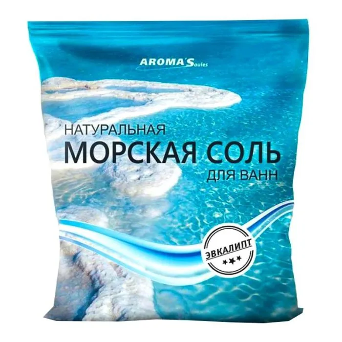 Jūros druska voniai "Eukaliptas", 1 kg