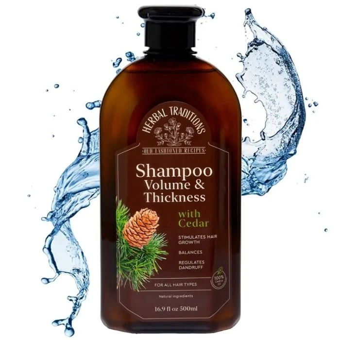 "Herbal Traditions" JUUKSEŠAMPOON SEEDRIPUUGA, VOLÜÜMI SUURENDAV JA TUGEVDAV,  500ML 