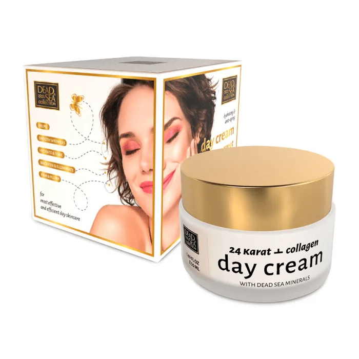 "DEAD SEA COLLECTION" 24 K Gold kollageeniga päeva näokreem 50 ml