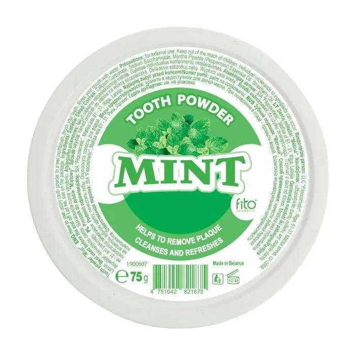 Mėtų dantų milteliai, 75 g