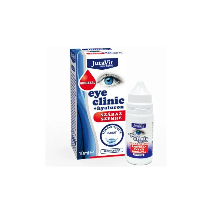 JUTAVIT EYE CLINIC SILMATILGAD KUIVADE SILMADE JAOKS HÜALUROONIGA 10ML