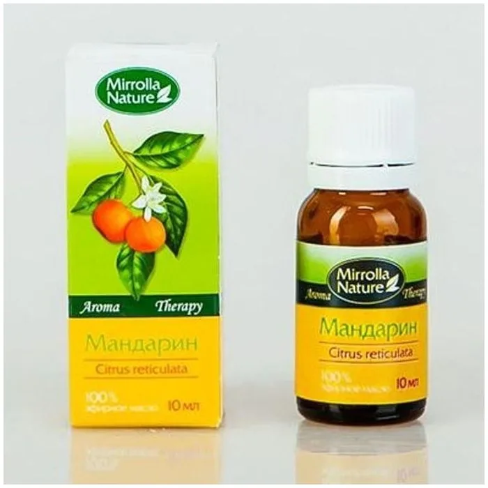Mandarinų eterinis aliejus 10 ml - Mirrolla (mandarinas) (mandarinas)