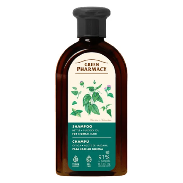"GREEN PHARMACY" Šampoon nõgese ja takjaõliga, 350 ml