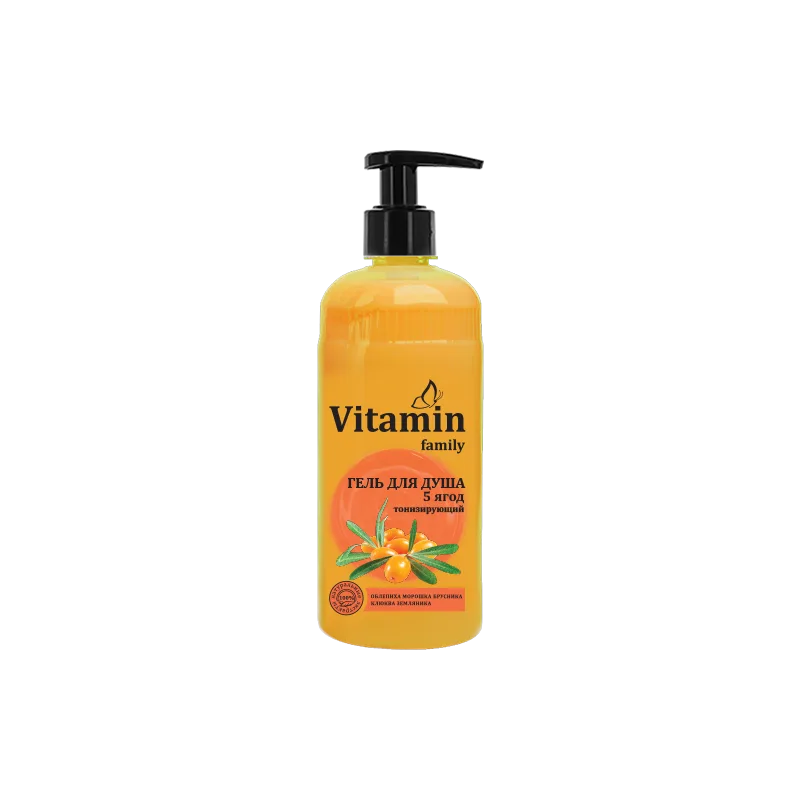 VITAMIN FAMILY DUŠIGEEL "5 MARJA" TONISEERIV 650ML
