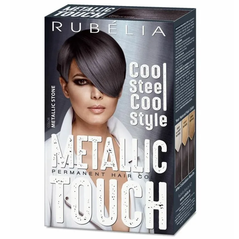RUBELLA METALLIC JUUKSEVÄRV METALLIC STONE (METALLIST KIVI) 100 ML