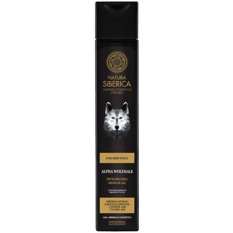 "Natura Siberica Men" Ergutav dušigeel Alfa wolfmale, 250 ml 