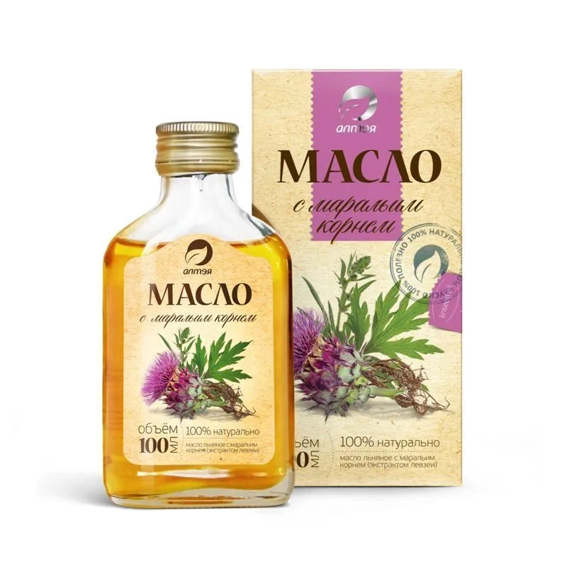 "Alteja" Linaseemneõli maralijuurega rafineerimata, 100ml