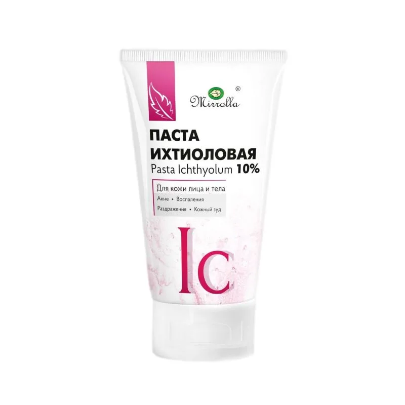 Paste ichthyol 10% sejai un ķermenim 40ml - mirrola