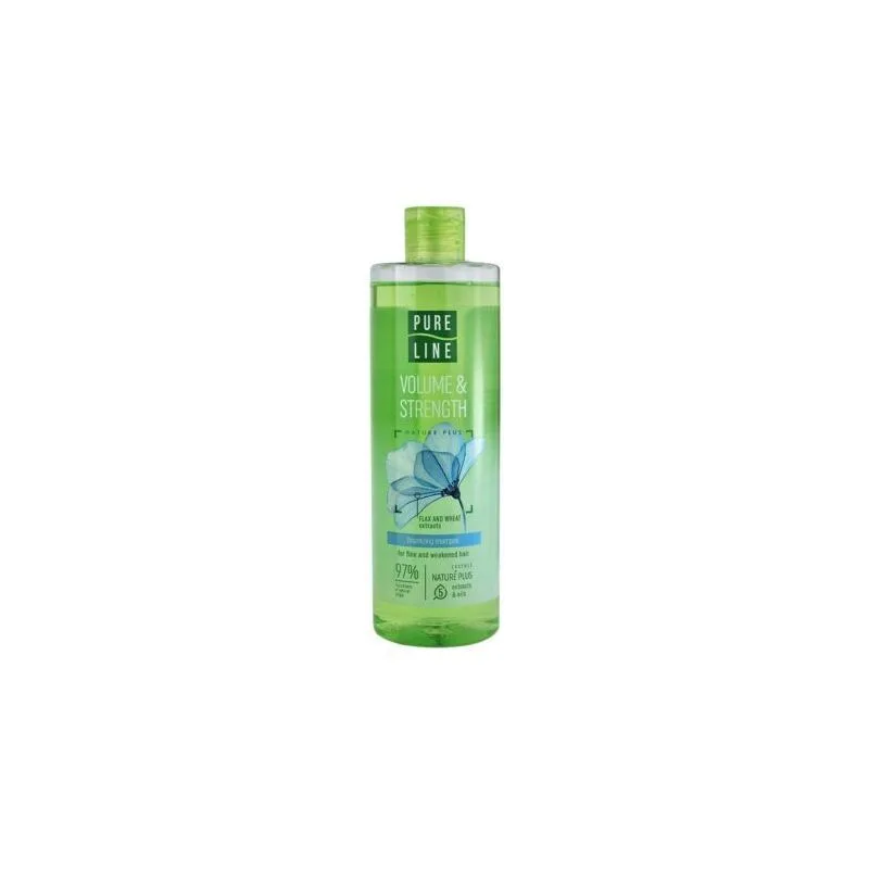 Apjoms un spēks — šampūns plāniem matiem, 400 ml - PURE LINE 