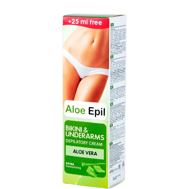 ALOE EPIL DEPILATSIOONIKREEM BIKIINIDELE JA KAENLAALUSTELE 125ML - ELFA