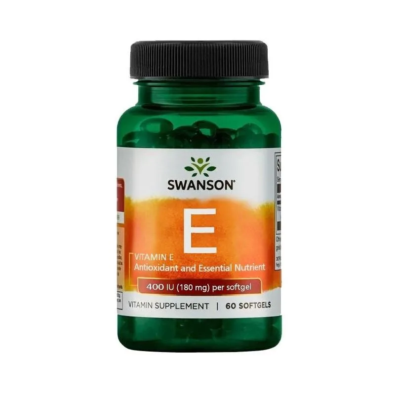 KAPSLID E-VITAMIIN 180MG N60 - SWANSON
