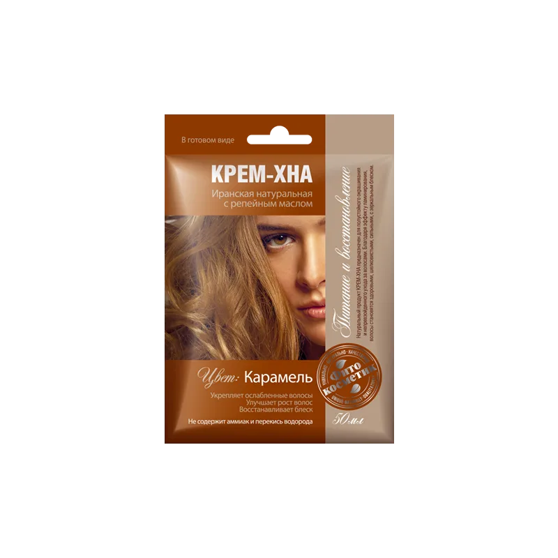 Hennakreem tugevdav 50 ml Karamell(Fitokosmetik)
