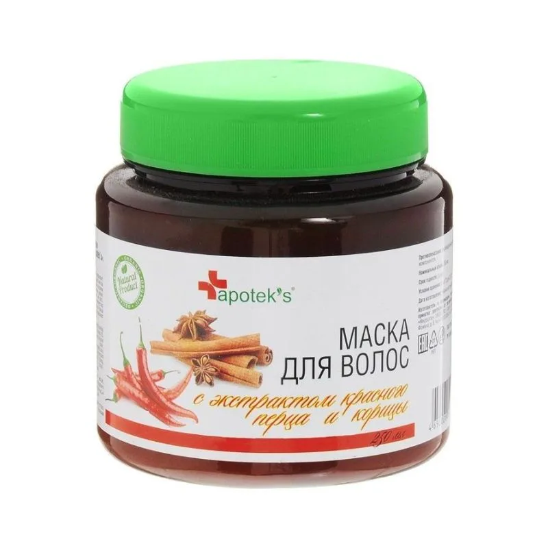 JUUKSEMASK PUNASE PIPRA JA KANEELI EKSTRAKTIGA 250 ML MIRROLLA 