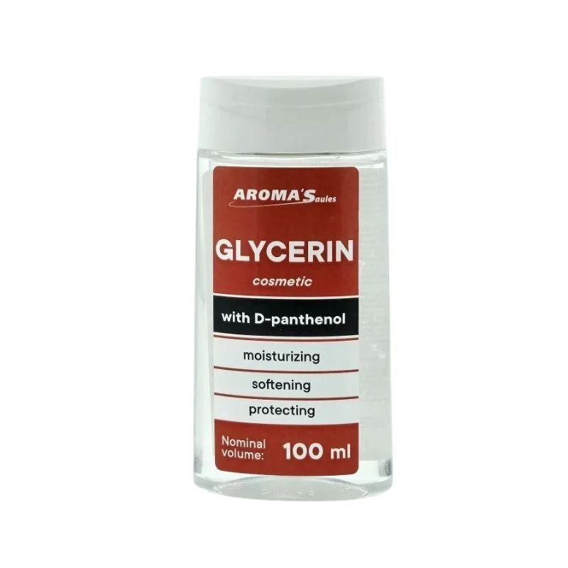 Kosmētiskais glicerīns ar D-pantenolu, 100 ml - AROMA'SAULES