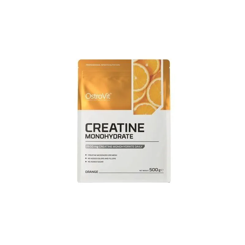 Kreatīna monohidrāts, 500 g, apelsīns – OstroVit
