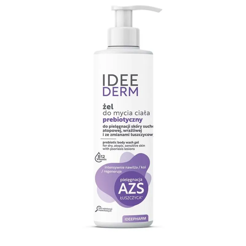 Ķermeņa mazgāšanas gels ar prebiotiku, 400 ml - Idee Derm