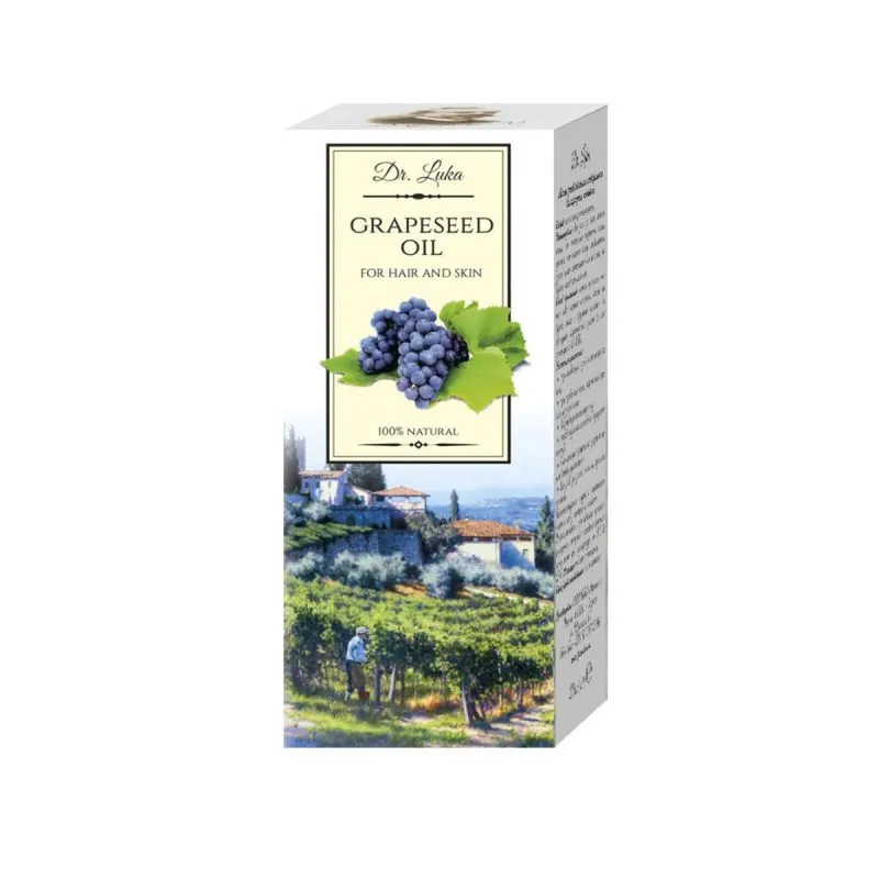 Vīnogu kauliņu kosmētiskā eļļa, 20 ml - DR. LUKA